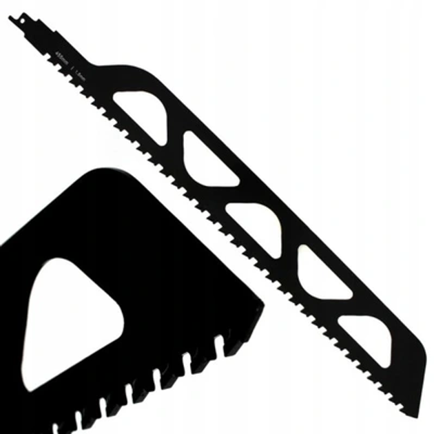 Brzeszczot do piły szablastej YATO do cegły i betonu 455 mm x 1,5 mm 2 zęby/1" YT-33950 (5906083044632) - obraz 2