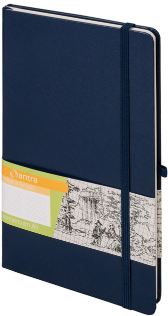 Notes Antra Romantyzm A5 kropki granatowy (5904210044517) - obraz 1