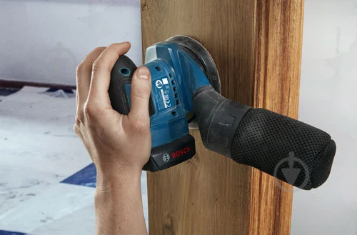 Мощная аккумуляторная эксцентриковая шлифмашина Bosch GEX 185-LI Solo: без АКБ, платформа 125мм - изображение 3