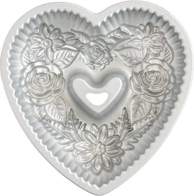 Forma do pieczenia Nordic Ware Bundt w kształcie serca 23.8 x 23 x 6.6 cm (0011172964489) - obraz 2