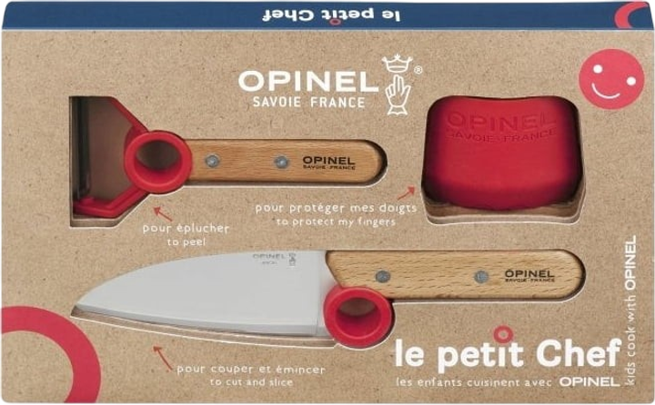 Zestaw kuchenny Opinel Le Petit Chef 3 szt (3123840017469) - obraz 1