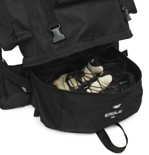 Рюкзак тактичний Nils Camp Eagle NC3901 70L Чорний (5908261681851) - зображення 6