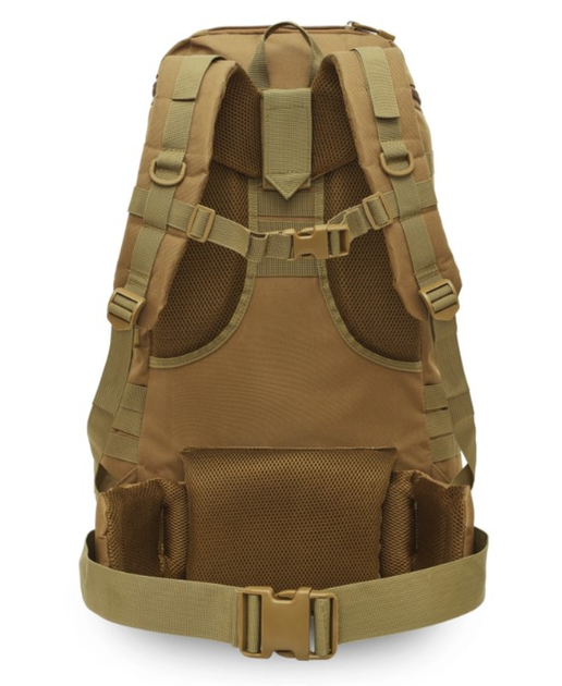 Рюкзак тактичний Nils Camp Maverick NC3903 65L Коричневий (5908261681899) - зображення 3