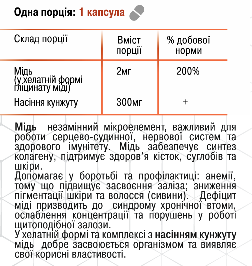 Медь+ 60капс., хелатная форма с высокой степенью усвоения, Грин-Виза. - изображение 4