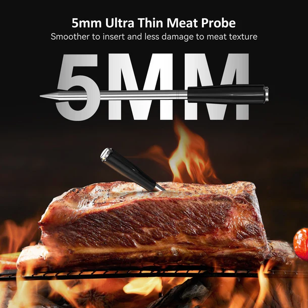 BBQ термометр Inkbird INT-21-B цифровий із Bluetooth 5.4 кулінарний на 1 бездротовий щуп - Фото 3 BBQ термометр Inkbird INT-21-B цифровий із Bluetooth 5.4 кулінарний на 1 бездротовий щуп - изображение 3