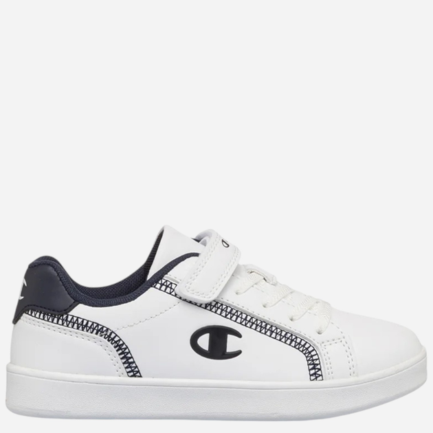 Buty sportowe dziecięce dla dziewczynki na rzepy Champion Alex B PS S32861-WW002 33 (1.5US) Białe/Czarne (8058132520998) - obraz 1