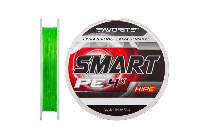 Шнур Favorite Smart PE 4x 150м/ 0.296мм (салатовый) (3200302011) - Фото 1 Шнур Favorite Smart PE 4x 150м/ 0.296мм (салатовый) (3200302011) - изображение 1