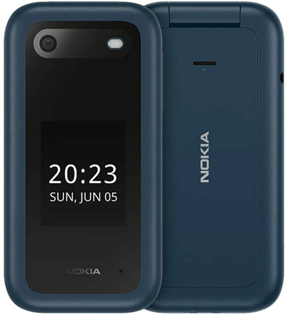 Telefon komórkowy Nokia 2660 DualSim Blue + stacja dokująca (5908265518078) - obraz 1