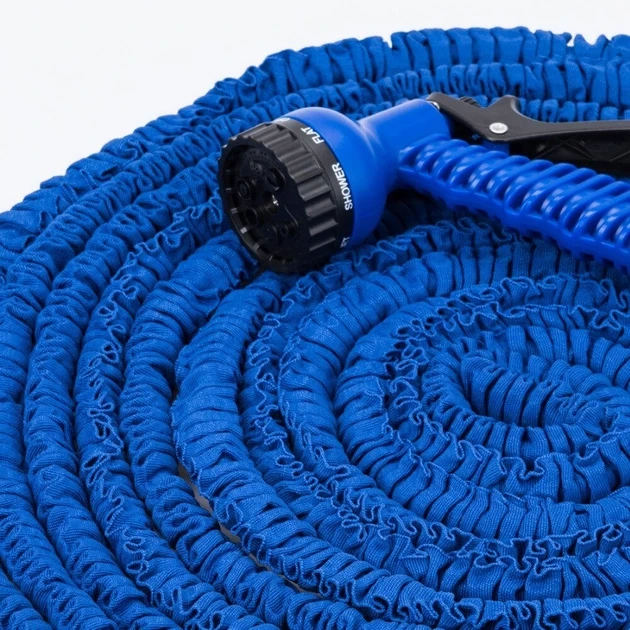 Шланг садовый 90 м для полива с распылителем 7 режимов работы V-HOSE PRO Синий - изображение 2