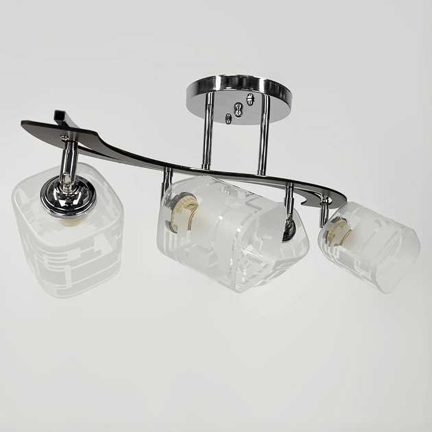 Люстра стельова Light House LNF-17476/4 CR хром з поворотним плафоном - зображення 3