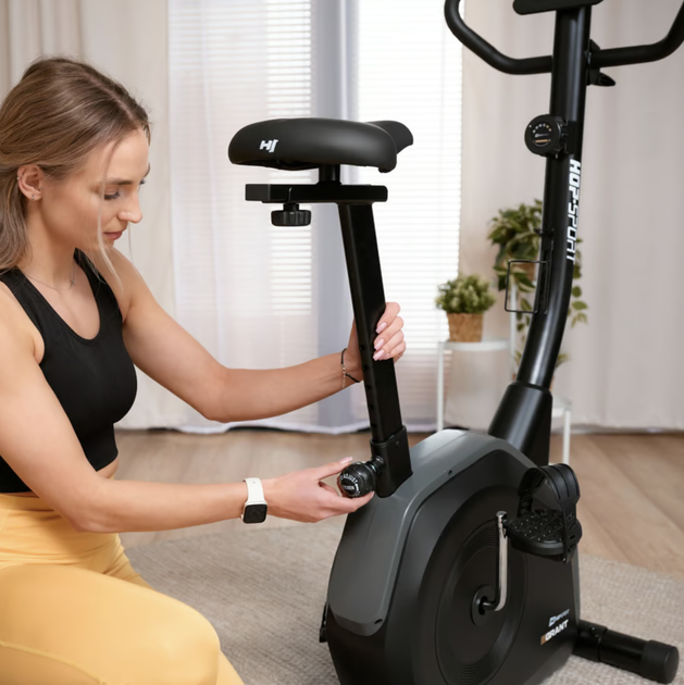 Велотренажер Hop-Sport HS-4000H Grant черно-золотистый - изображение 5