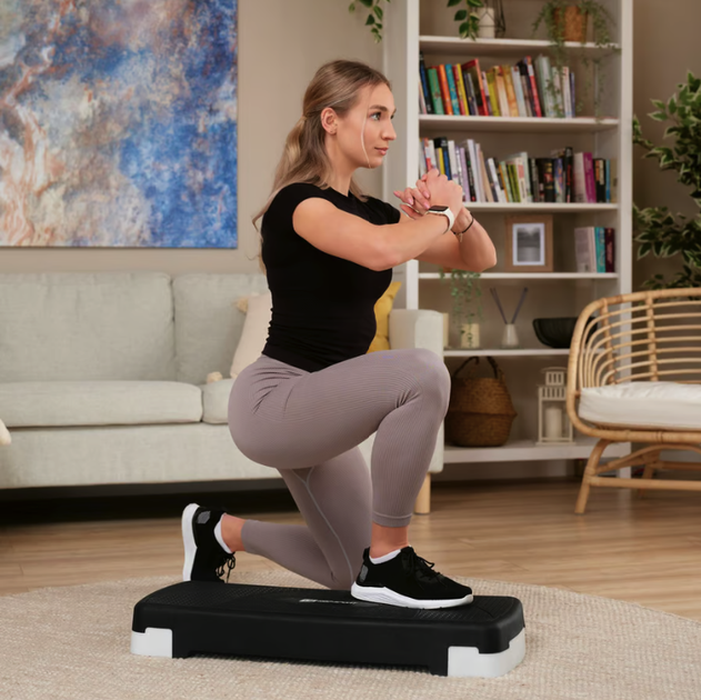 Степ платформа Hop-Sport HS-PP033AS чорно-біла - зображення 6