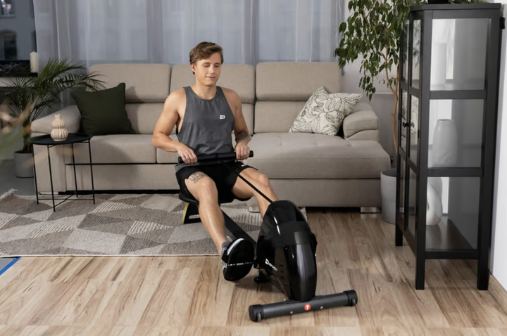Гребний тренажер Hop-Sport HS-030R Boost золотистий - зображення 2