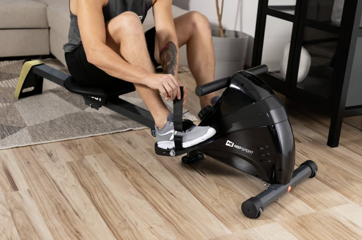 Гребний тренажер Hop-Sport HS-030R Boost золотистий - зображення 7