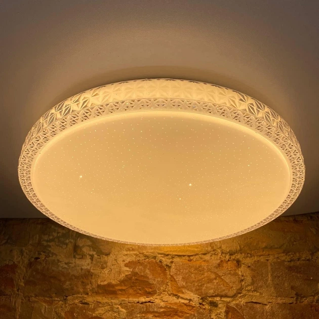 Светильник LED с пультом 3 режима освещения 3000/4000/6500K LU-LECCE-80W круг LUMANO - изображение 2