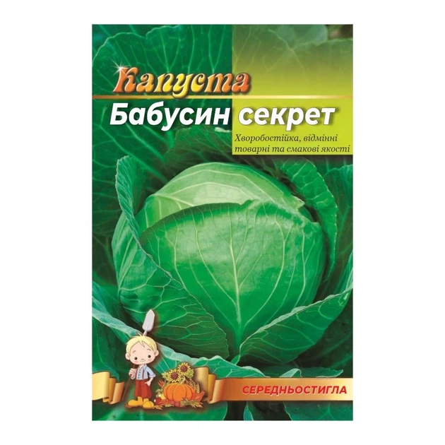 Семена капуста Бабушкин секрет среднеспелая 5 г - изображение 2