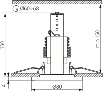 Светильник точечный Kanlux AL-204-C/M DELE OPR (KA-913) - изображение 2