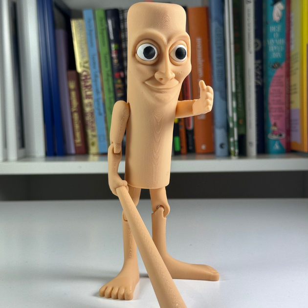 Фигурка Тун Тун Тун Сахур - 3D мем из TikTok, подвижная, с бейсбольной битой - Фото 1 Фигурка Тун Тун Тун Сахур - 3D мем из TikTok, подвижная, с бейсбольной битой - изображение 1
