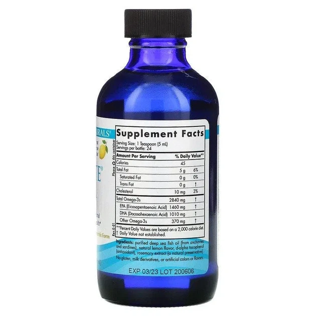 Омега-3, Ultimate Omega, 2840 мг, со вкусом лимона, Nordic Naturals, 119 мл - изображение 2
