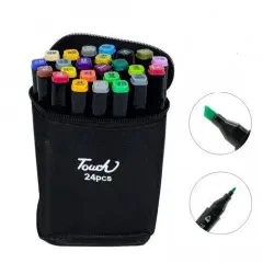 24 шт Набор двусторонних скетч-маркеров для рисованияTouch на спиртовой основе - изображение 7