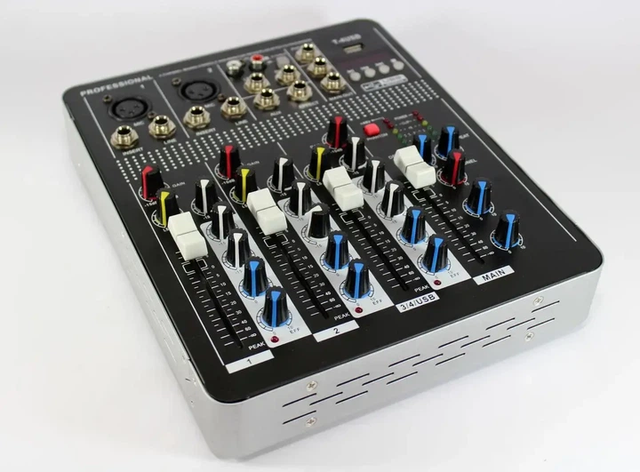 Аудио микшер Kipo Mixer BT 4000 4 канала Bluetooth частотный диапазон 20 Гц – 20 кГц встроенный эквалайзер - изображение 2