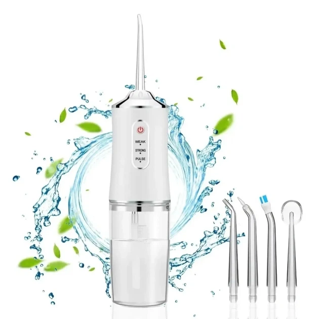 Ирригатор портативный Oral Irrigator 3 режима работы, 2 насадки - Фото 1 Ирригатор портативный Oral Irrigator 3 режима работы, 2 насадки - изображение 1