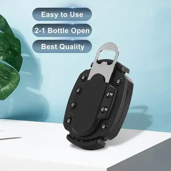 Открывалка для банок винтовая Can Opener LY-451 универсальная 2в1 черный нержавеющая сталь 8.8 х 6.8 х 1.9 см - Фото 3 Открывалка для банок винтовая Can Opener LY-451 универсальная 2в1 черный нержавеющая сталь 8.8 х 6.8 х 1.9 см - изображение 3