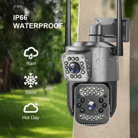Уличная WIFI камера видеонаблюдения поворотная Smart Home Camera SC03 V380 Pro на два объектива - изображение 2