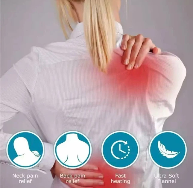 Электрогрелка для спины и шеи Heating Pad 52 x 50 см 100 Вт - изображение 3