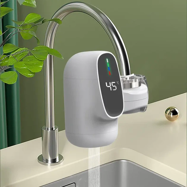 Проточный водонагреватель насадка на кран Water Heater ZSW-D03 с LCD дисплеем 3 кВт температура от 30 до 60 градусов - изображение 2