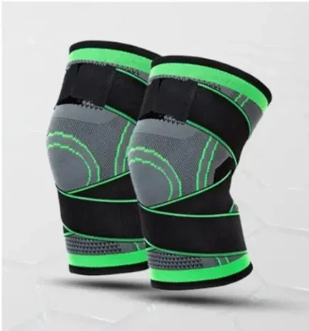 Бандаж колінного суглоба Knee Support Copper, Чорно-зелений - зображення 3