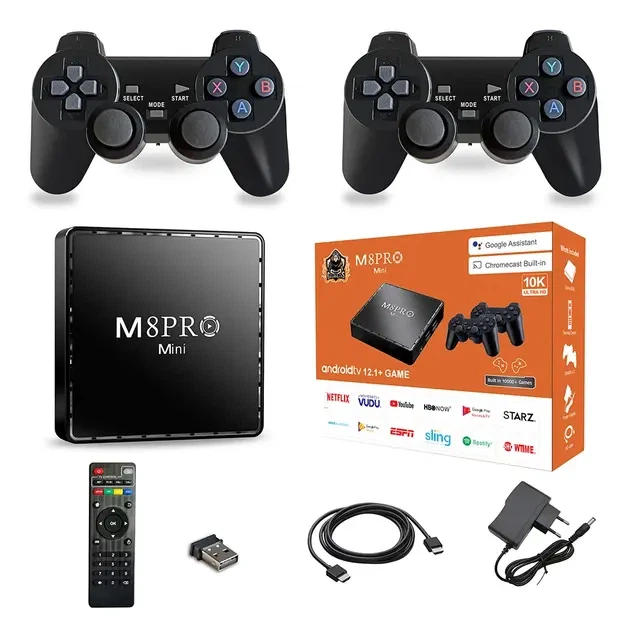 Игровая приставка M8PRO Mini ретро консоль 10000 игр 4K 2 ГБ 16 ГБ - изображение 3