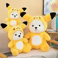 Мягкий плюшевый мишка в костюме, Игрушка-Антистресс Красный - изображение 10