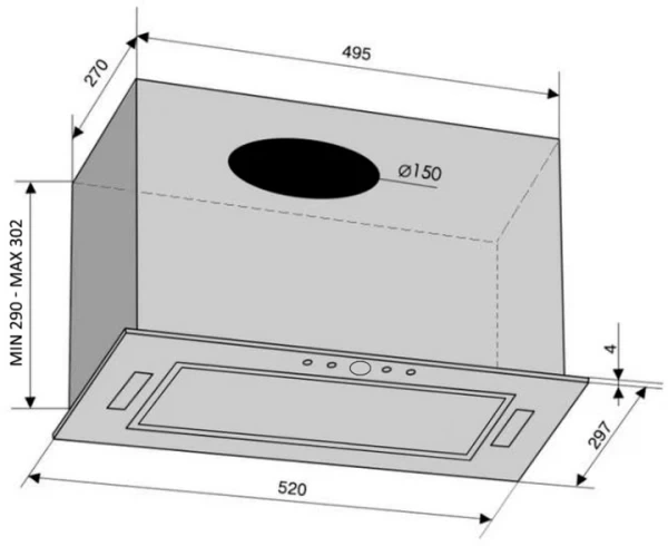 Вытяжка ventolux punto 52 mbg (1000) tc ms - изображение 8