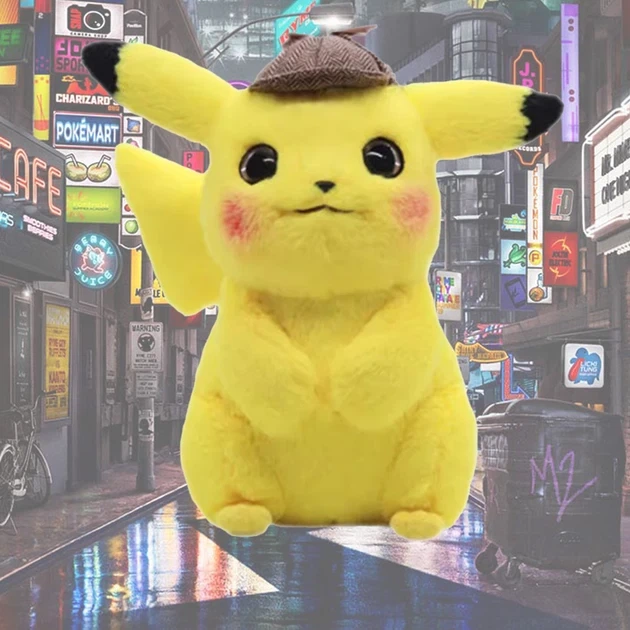 Мягкая игрушка Bautech покемон детектив Пикачу в шапочке Шерлока Холмса(Pokémon Detective Pikachu), 28 см - Фото 2 Мягкая игрушка Bautech покемон детектив Пикачу в шапочке Шерлока Холмса(Pokémon Detective Pikachu), 28 см - изображение 2