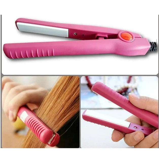 Міні-праска дорожня HAIR STRAIGHTER Mini Cat Жовта - зображення 3