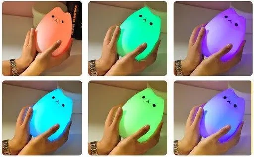 Сенсорный силиконовый Led светильник Котик - изображение 2