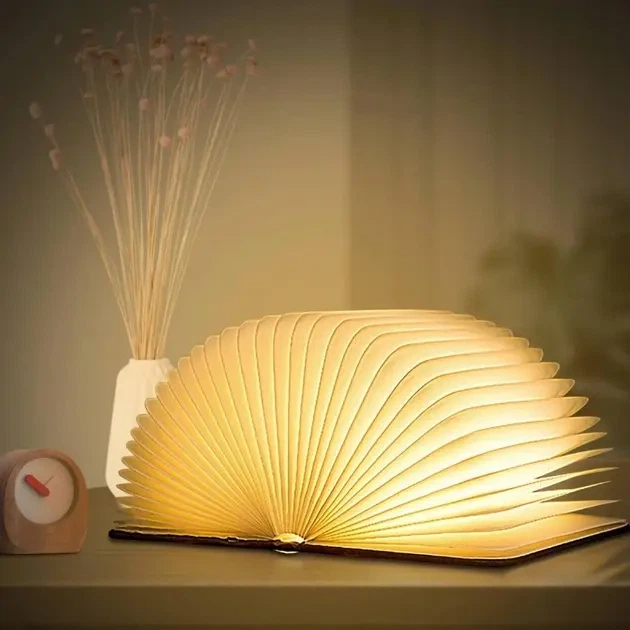 Светильник-книга, ночник книжка VHG Foldable Book Lamp Brown - изображение 6