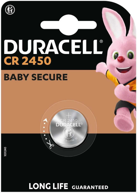 Батарейка Duracell Specialty 3 В DL2450/CR2450 (5000394030428) - зображення 1