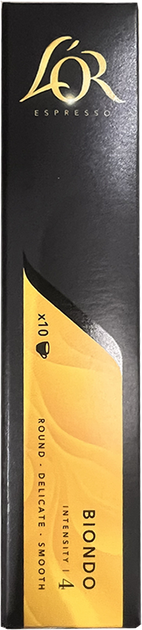 Набор кофе в капсулах L'OR Espresso Biondo #4 10 упаковок x 10 шт (100 капсул) (8711000686041) - изображение 6