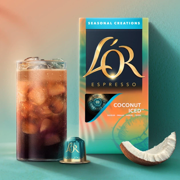 Набор кофе в капсулах L'OR Espresso Iced Coconut 10 упаковок x 10 шт (100 капсул) (8711000581056) - изображение 5