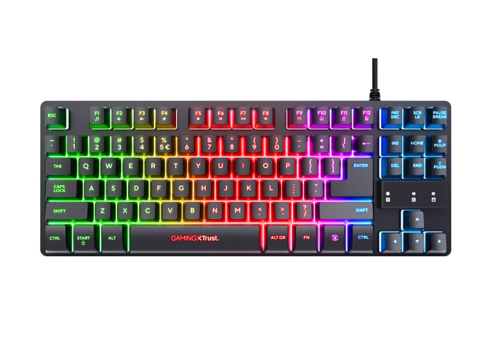 Клавіатура ігрова з RGB підсвіткою кнопок TLK-87, 8 режимів підсвітки, 87 клавіш (4-2532873449) - Фото 3 Клавіатура ігрова з RGB підсвіткою кнопок TLK-87, 8 режимів підсвітки, 87 клавіш (4-2532873449) - зображення 3