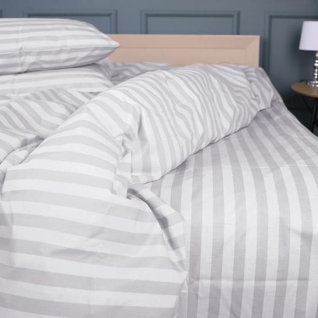 Простирадло на резинці MirSon Ranforce Elite 17-0600 Stripe White Gray 80x200x25 см від Rozetka на платформі USKIDKA Акція на Простирадло на резинці MirSon Ranforce Elite 17-0600 Stripe White Gray 80x200x25 см від Rozetka
