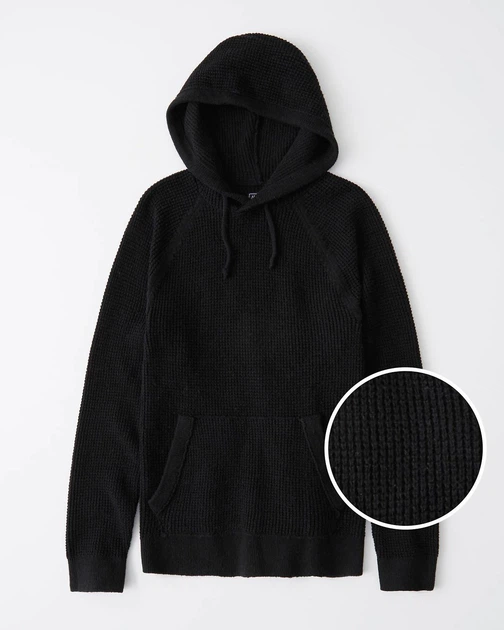 Худи мужское - худи Abercrombie & Fitch AF7329M XS Черный - изображение 2