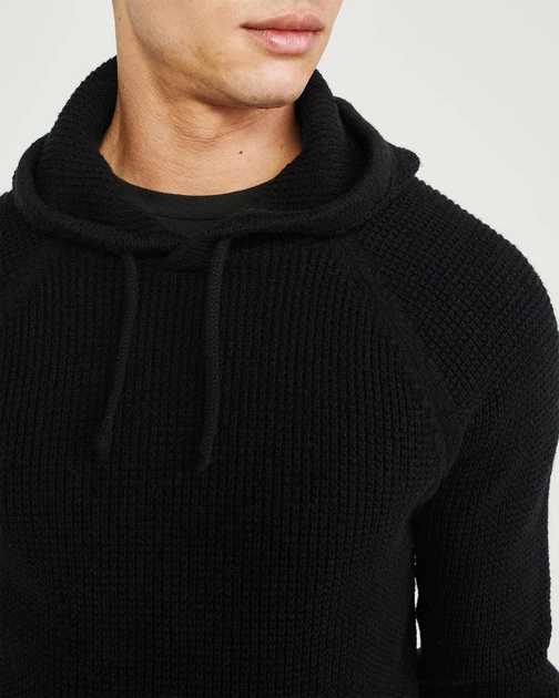 Худи мужское - худи Abercrombie & Fitch AF7329M XS Черный - изображение 5