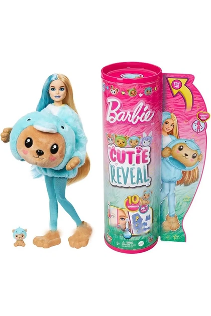 Лялька Barbie "Cutie Reveal" серії "Чудове комбо" – ведмежа в костюмі дельфіна колір різнокольоровий Barbie ЦБ-00245007 - Фото 1 Лялька Barbie "Cutie Reveal" серії "Чудове комбо" – ведмежа в костюмі дельфіна колір різнокольоровий Barbie ЦБ-00245007 - зображення 1
