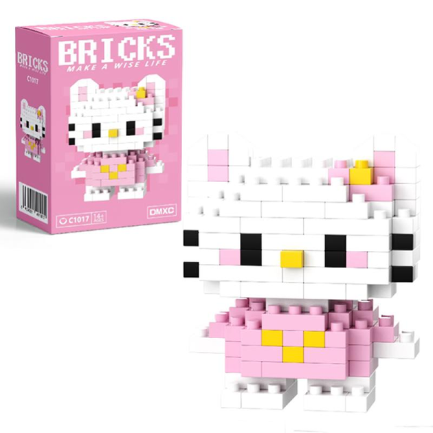 Конструктор фигурка BRICKS пиксели Хеллоу Китти Hello Kitty
