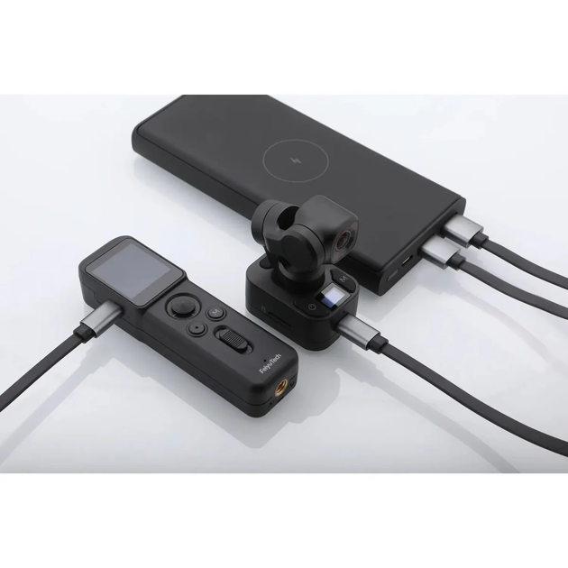 Экшн-камера FeiyuTech Pocket 3 Kit / 12МП / 4K / 60fps / 130° / Wi-Fi / Черный Б/В - изображение 8