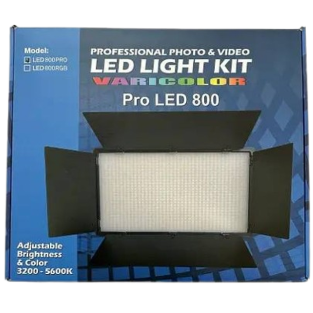 Профессиональная LED лампа видеосвет Varicolor PRO LED U800+ (3200-5600K) с сетевым адаптером - Фото 5 Профессиональная LED лампа видеосвет Varicolor PRO LED U800+ (3200-5600K) с сетевым адаптером - изображение 5