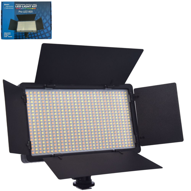 Профессиональная LED лампа видеосвет Varicolor PRO LED U600+ (3200-5600K) с сетевым адаптером - Фото 1 Профессиональная LED лампа видеосвет Varicolor PRO LED U600+ (3200-5600K) с сетевым адаптером - изображение 1